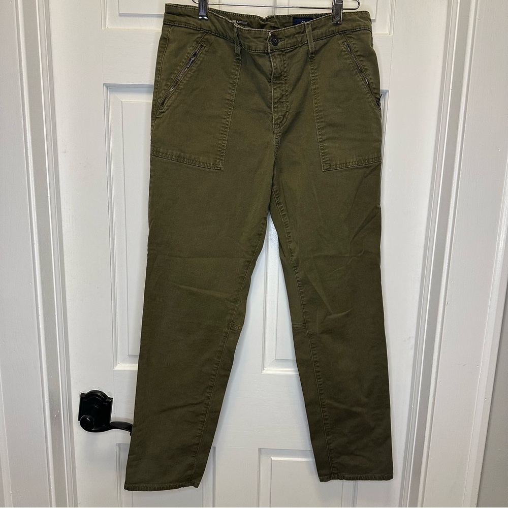 AG Adriano Goldschmied Women's The Kinsley Utilitarian Modern Skinny in Olive